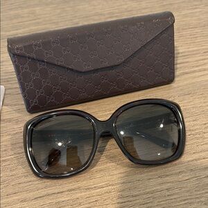 Gucci Black Sunglasses with Case
